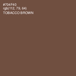#704F40 - Tobacco Brown Color Image