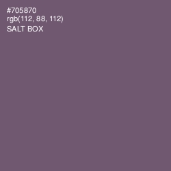 #705870 - Salt Box Color Image