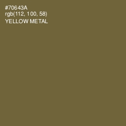 #70643A - Yellow Metal Color Image