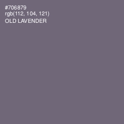 #706879 - Old Lavender Color Image