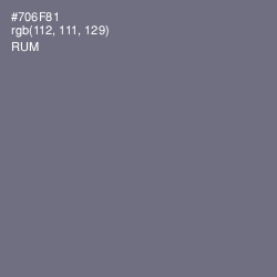 #706F81 - Rum Color Image