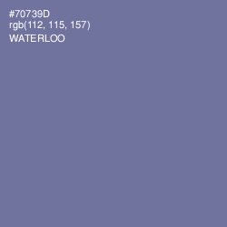 #70739D - Waterloo  Color Image