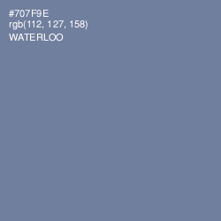 #707F9E - Waterloo  Color Image