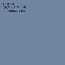 #7087A4 - Bermuda Gray Color Image