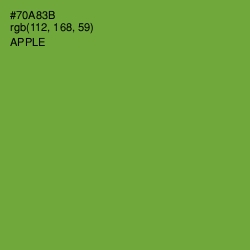 #70A83B - Apple Color Image
