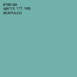 #70B1A9 - Acapulco Color Image