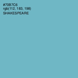 #70B7C6 - Shakespeare Color Image