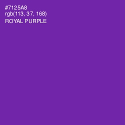 #7125A8 - Royal Purple Color Image