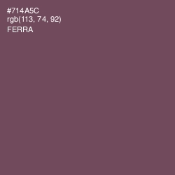 #714A5C - Ferra Color Image