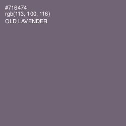 #716474 - Old Lavender Color Image