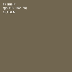 #71664F - Go Ben Color Image