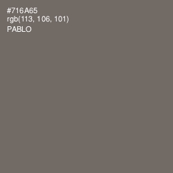 #716A65 - Pablo Color Image