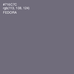 #716C7C - Fedora Color Image