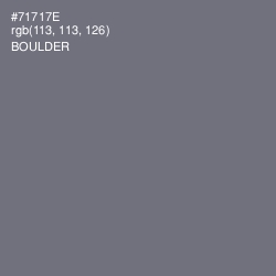 #71717E - Boulder Color Image