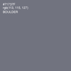 #71737F - Boulder Color Image