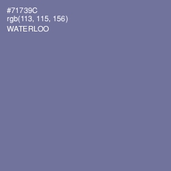 #71739C - Waterloo  Color Image