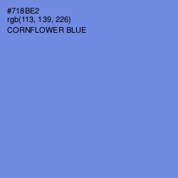 #718BE2 - Cornflower Blue Color Image