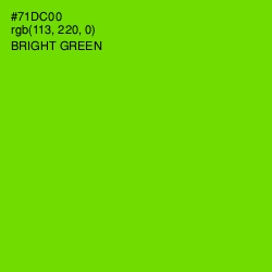 #71DC00 - Bright Green Color Image