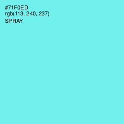 #71F0ED - Spray Color Image