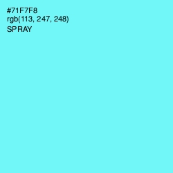 #71F7F8 - Spray Color Image