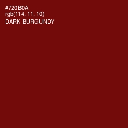 #720B0A - Dark Burgundy Color Image