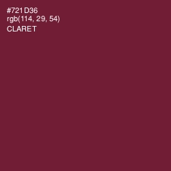 #721D36 - Claret Color Image