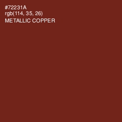 #72231A - Metallic Copper Color Image