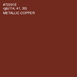 #72291E - Metallic Copper Color Image