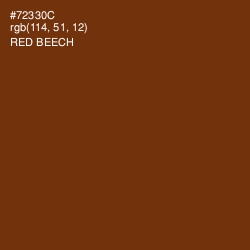 #72330C - Red Beech Color Image