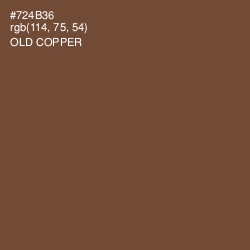 #724B36 - Old Copper Color Image
