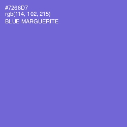 #7266D7 - Blue Marguerite Color Image