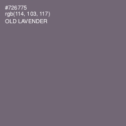 #726775 - Old Lavender Color Image