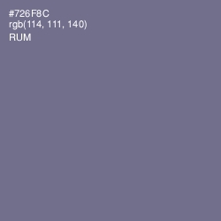 #726F8C - Rum Color Image
