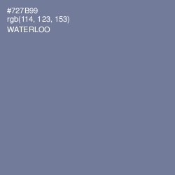 #727B99 - Waterloo  Color Image