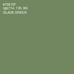 #72875F - Glade Green Color Image