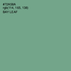 #72A58A - Bay Leaf Color Image