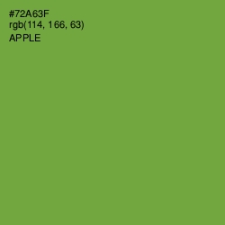 #72A63F - Apple Color Image