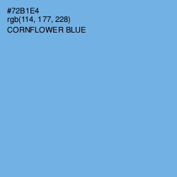 #72B1E4 - Cornflower Blue Color Image