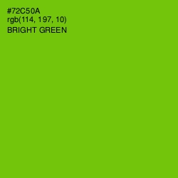 #72C50A - Bright Green Color Image