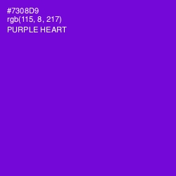 #7308D9 - Purple Heart Color Image