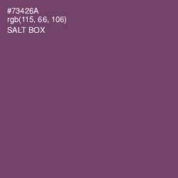 #73426A - Salt Box Color Image