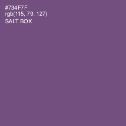 #734F7F - Salt Box Color Image
