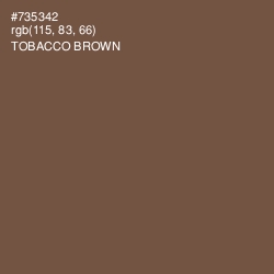 #735342 - Tobacco Brown Color Image
