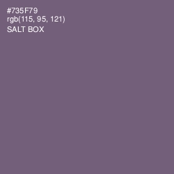 #735F79 - Salt Box Color Image