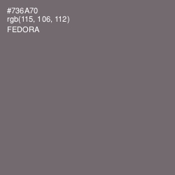 #736A70 - Fedora Color Image
