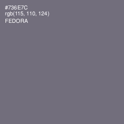 #736E7C - Fedora Color Image