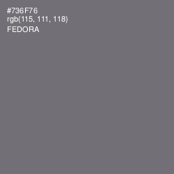 #736F76 - Fedora Color Image