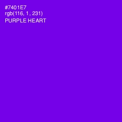 #7401E7 - Purple Heart Color Image
