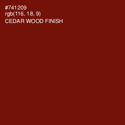 #741209 - Cedar Wood Finish Color Image