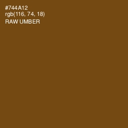#744A12 - Raw Umber Color Image
